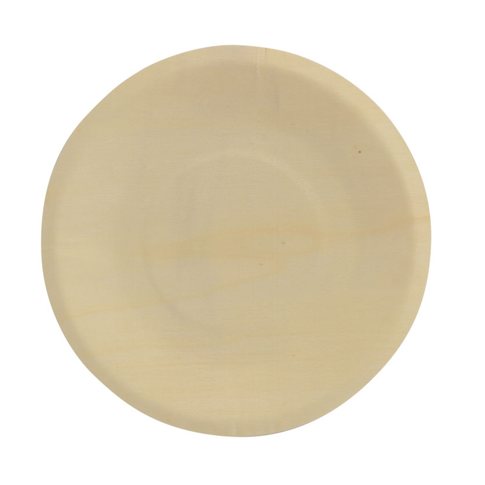 Piatto Rotondo in Legno Naturale - Ø215 mm