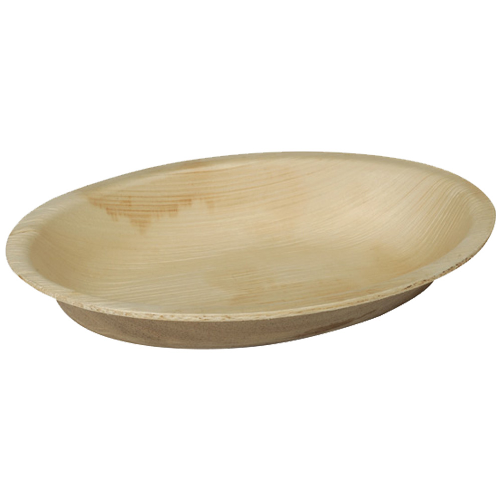 Vaschetta Ovale in Foglia di Palma - 200x140 mm