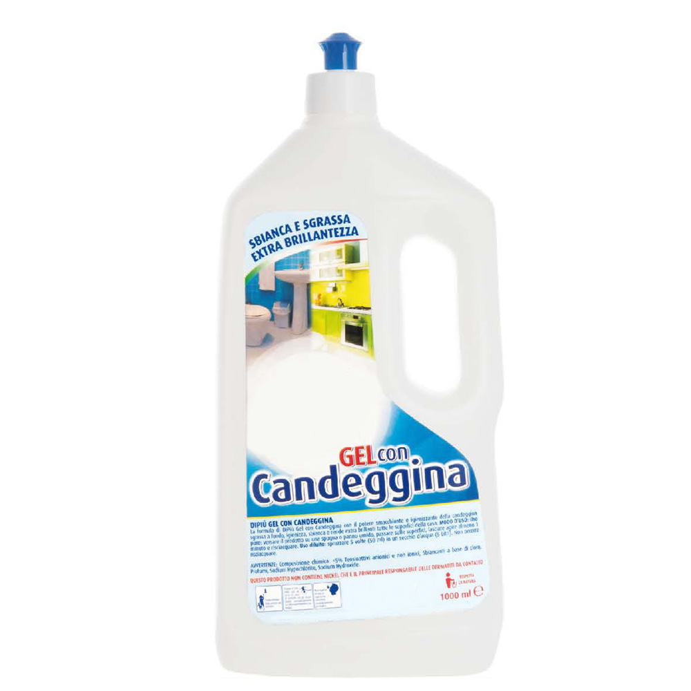 Detergente Igienizzante Superconcentrato in Gel con Candeggina - 1 L